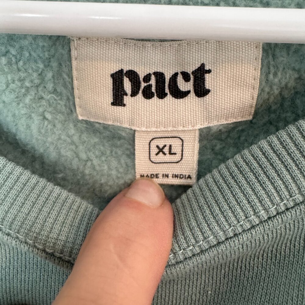Pact Sage Green Herbal Graphic Sweatshirt - Picture 3 of 4